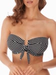 Freya Womens Beach Hut Bandeau Bikini Top - Black Polyamide - Size 34D