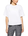 Nike Women Dri-Fit Short Sleeve Training Top - White/Black, X-Large