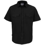 Craghoppers Mens Expert Kiwi Short-Sleeved Shirt (Black) - Size Medium