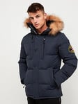 Zavetti Canada Oshawa 2.0 Padded Parka - Navy, Navy, Size S, Men