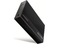 Axagon Ee35-Gtr Usb-C 3.2 Gen 1 - Sata 6G, 3.5" External Hard Drive Enclosure, Fluted - Black