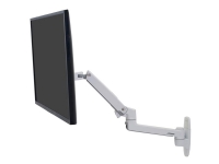 Ergotron LX - Monteringssett (skjermarm) - for LCD-skjerm - aluminium - hvit - skjermstørrelse: inntil 34 - veggmonterbar