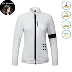 Wosawe-Veste De Cyclisme D'hiver Pour Homme Et Femme,Manteau De Coulée Thermique Vtt,Coupe-Vent Chaud,Coupe-Vent De Vélo,Sourire,515 ¿,2023