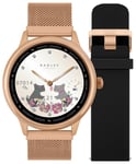 Radley Series 19 Ladies Black Silicone Strap Smart Watch Set