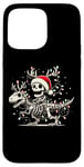 Coque pour iPhone 15 Pro Max Skeleton Riding Dinosaur T rex Funny Kids Boys Christmas