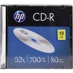 HP CRE00085 CD-R vierge 700 Mo 10 pc(s) slimcase