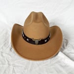 2023 Cowboy-hattu Unisex Solid Jazz-hattu karjalla Investointikoristelu Länsi-cowboy-hattu sombrero hombre