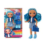 Rainbow High Littles - Sapphire Bradshaw - Small, Posable Fashion Doll – Blue 14 cm Tall Doll with Purse and Magical Pet Yeti - Suitable for Kids and Collectors