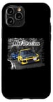 Coque pour iPhone 11 Pro CP9A Racing CAR jaune vs bleu