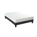 Bellecour - literie Ensemble absolu 140x190 cm Matelas Mémoire de forme + Sommier Bois