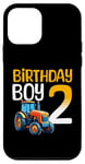 Coque pour iPhone 12 mini Tracteur agricole pour 2e anniversaire garçon 2 ans