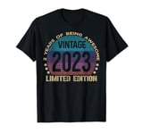 2 Year Old Gifts Vintage 2023 Limited Edition 2nd Birthday T-Shirt