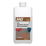 HG Tile Cement Grout Film Remover, Tile Grout Remover & Cement Remover, Contact Cleaner for Grouting, Tile Adhesive Remover & Grout Stain Remover for Flagstones & Tiles - 1 Litre