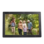 Digital Photo Frame,15-inch HD High Resolution LCD can Wall-Mountable, MP3 / MP4 Player Electronic Picture Frame Portrait&Landscape, Instantly Sharing Moments,Black