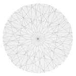 Stor rund canvas med tryckt motiv – diamantmönster, diameter 51 cm