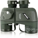 AOMEKIE Marine Binoculars for Adult 10x50 Waterproof Binoculars with Rangefinder