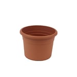 greemotion Pot de fleurs rond en plastique Ø 18cm 1,5L - Pot pour plantes extérieures et intérieures - Pot de jardin couleur terre cuite