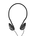 Trådanslutna hörlurar | 2.1 m rund kabel | On-Ear | Svarta