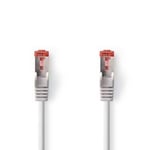 NEDIS Kat 6 kabel   RJ45 (8P8C) hankontakt   RJ45 (8P8C) hankontakt   SF/UTP   20.0 m   Runde   PVC LSZH   Grå   Plastpose