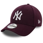 New Era 9Forty Snapback Cap - Melton New York Yankees Purple