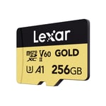 Lexar 256GB Professional GOLD UHS-II microSDXC Memory Card