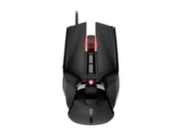 CHERRY MC 9620 FPS - Souris - ergonomique - optique - 9 boutons - filaire - USB - noir