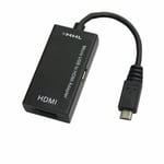 MHL Micro USB vers HDMI TV-OUT Cord Câble AV Sortie TV Télévision Affichage