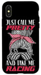 iPhone X/XS Racing Race Sunglasses Girl Just Call Me Pretty And Take Me Case