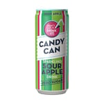 Candy Can, Sour Apple, Fizzy Drink, Nostalgic American Soda Flavours, Sugar Free, Sparkling Pop Cans (1 x 330ml)