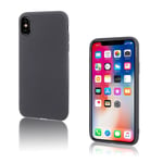 Apple iPhone X mattapintainen suojakuori - Harmaa Hopea/Harmaa