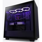 NZXT H7 Flow Mid Tower ATX-chassi med fönster, svart