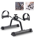 Pedal Exerciser Bike, Portable Indoor Fitness Mini Exercise Bike,Arm And Leg Exerciser, Work Out And Rehabilitation, Sturdy Exerciser with Adjustable Resistance