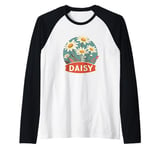 Cute Daisy Flowers for Spring and Summer Raglan Baseball Tee