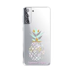 Coque Galaxy S21 PLUS ananas aztec tropical exotique