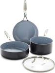 GreenPan Valencia Pro Hard Anodised Healthy Ceramic Non-Stick 4-Piece Cookware