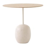 &Tradition-Lato LN9 Bord Oval, Lakeret Eg / Crema Diva Marble