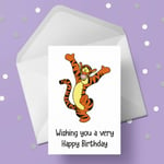 Tigger Birthday Card - Winnie The Pooh