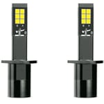 Tlily - H1 Ampoule Antibrouillard led + Blanc Double Couleur pour Camions Voitures Lampes drl LumièRes Kit Ampoules 9-32V 30W 3000LM,