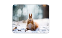 Cute Red Squirrel Mouse Mat Pad - Forest Forrest Wild Animal PC Computer #8491