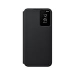 Samsung Case for Galaxy S22 Plus Folio Antimicrobial Clear View Model, Black