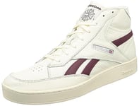 Reebok Unisex Club C Form Hi Sneaker, Vintage Chalk S23-R/Alabaster/Classic Maroon F23, 4 UK