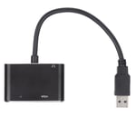 Teräväpiirtomultimedialiitäntä USB-sovittimeen 1080P Dual Screen High Definition Multimedia Interface USB-liitäntään