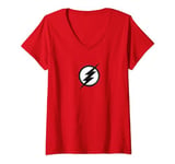 The Flash TV Series Jesse Quick Logo T-Shirt avec Col en V