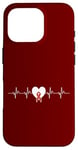 iPhone 16 Pro Heart Beats Pulse Wear Red Heart Disease Awareness Case