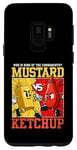 Coque pour Galaxy S9 Graphique de combat moutarde contre ketchup King of the Condiments