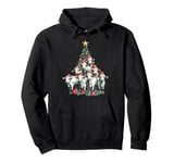 Cows Christmas Tree Funny Farmer Farm Animals Lovers Xmas Pullover Hoodie