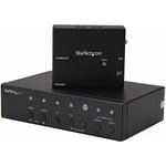 StarTech.com Extendeur vidéo HDBaseT multi-entrées avec switch intégré - HDMI, VGA, DisplayPort via Cat5e ou Cat 6 - 4K (STDHVHDBT)