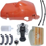 Pour Husqvarna 445 445E 450 450E pour la pièce de tronçonneuse, kit de linceul de couverture moteur du cylindre supérieur,