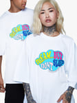 Hype Continu8 Dream But Don't Sleep Boxy Fit T-Shirt, White/Multi