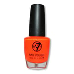 W7 Cosmetics Fluorescent Nail Polish 15ml Fluorescent Orange